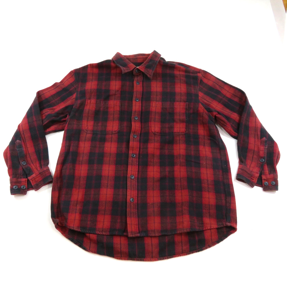 High Sierra Flannel Style Shirt Red Black Button Up Sz XL
